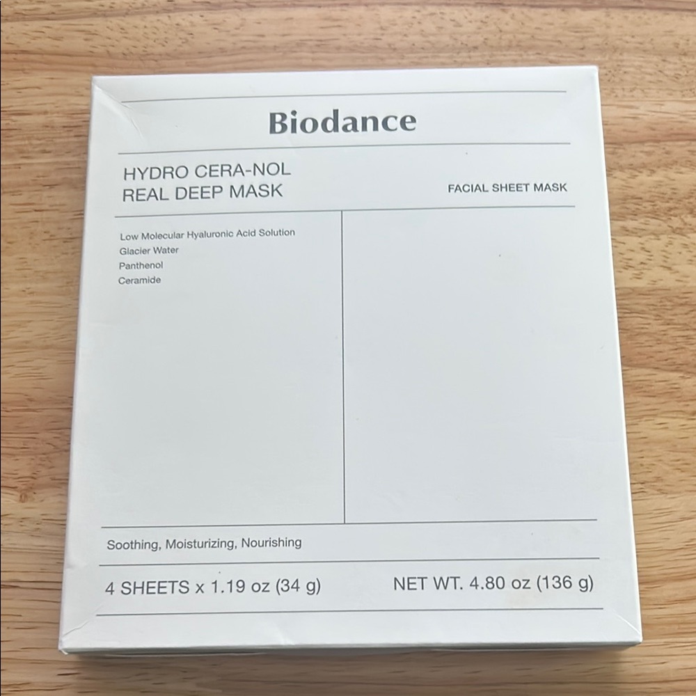 Biodance Hydro Cera-Nol Real Deep Mask - White